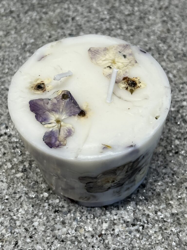 Flower candle standup